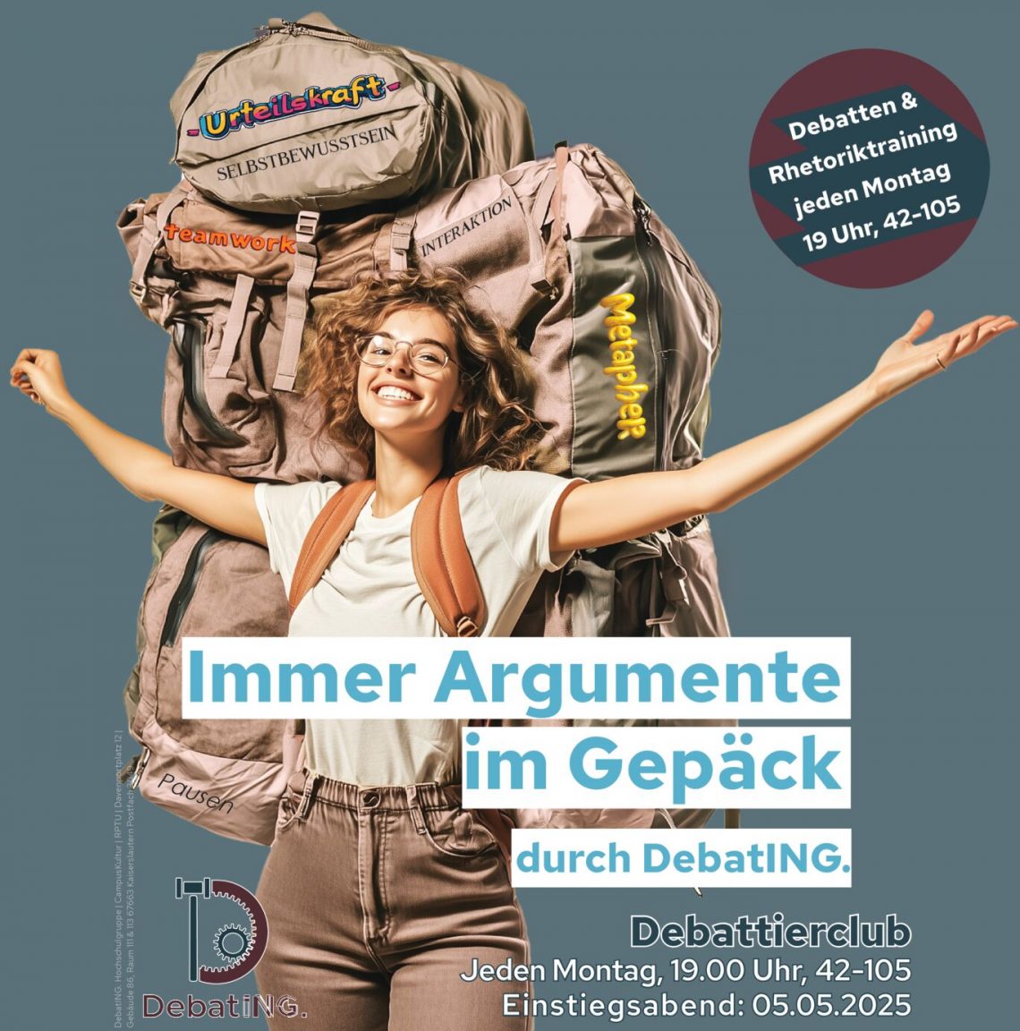 Immer Argumente im Gepäck durch DebatING.